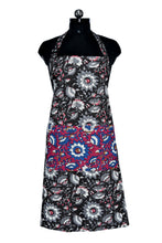 Floral Motif print beautiful black apron