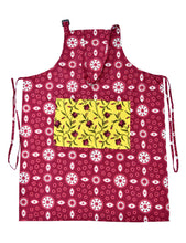Circular pattern Persian red apron
