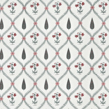 Pink Flowers and Green Leaves Handblock Printed King Size Bedsheet