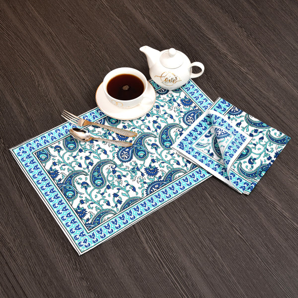 Sky Blue Kerry Print Set of 13 Table Set