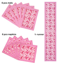 Pretty Pink Kerry Print Set of 13 Table Set