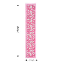 Cream Pink Contemporary Print Set of 13 Table Set