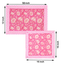 Cream Pink Contemporary Print Set of 13 Table Set