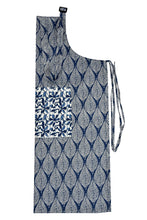 Orange flower bouquet print apron