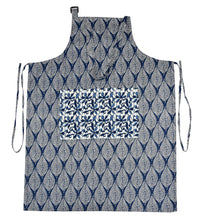 Orange flower bouquet print apron