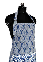 Orange flower bouquet print apron