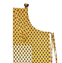 Floral buta print mustard yellow apron