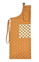 Navy blue retro print apron